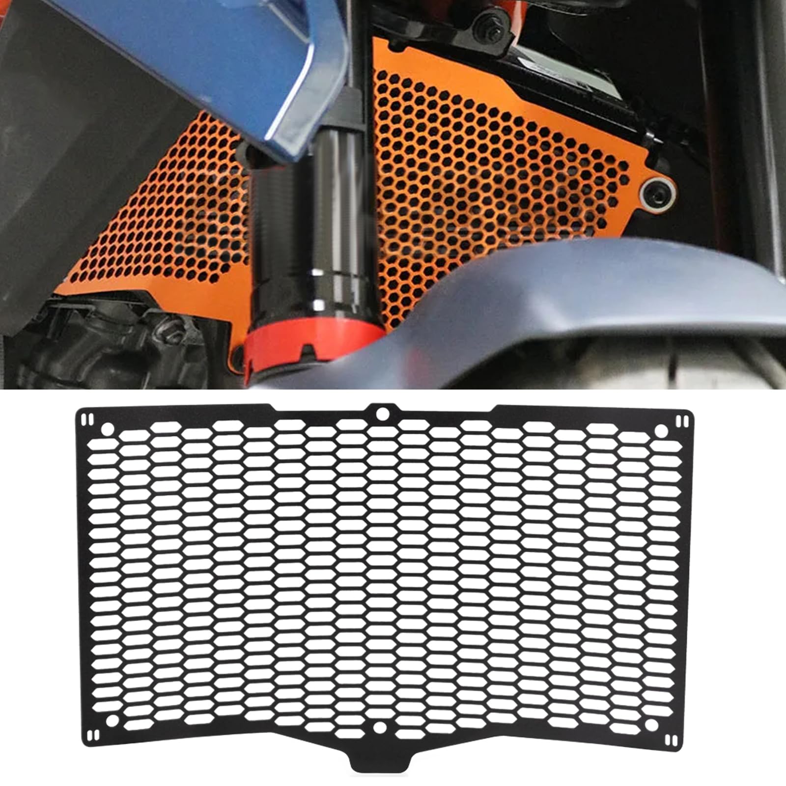 Duke 125 390 Radiador Protección Moto Rejilla Radiador Cubierta para DUKE 390 125 RC125 RC390 RC200 2022 2023 2024 2025 2026 - Negro