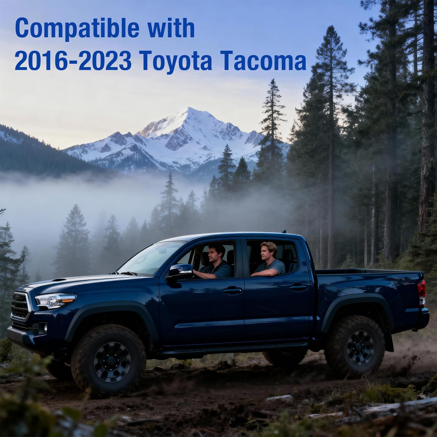 Dash Magentic Phone Holder for Toyota Tacoma 2016 2017 2018 2019 2020 2021 2022 2023, 3rd Gen Tacoma Dashboard Clip Cell Phone Cradles Adjustable Phone Stand Phone Mount Fit for All Smartphone