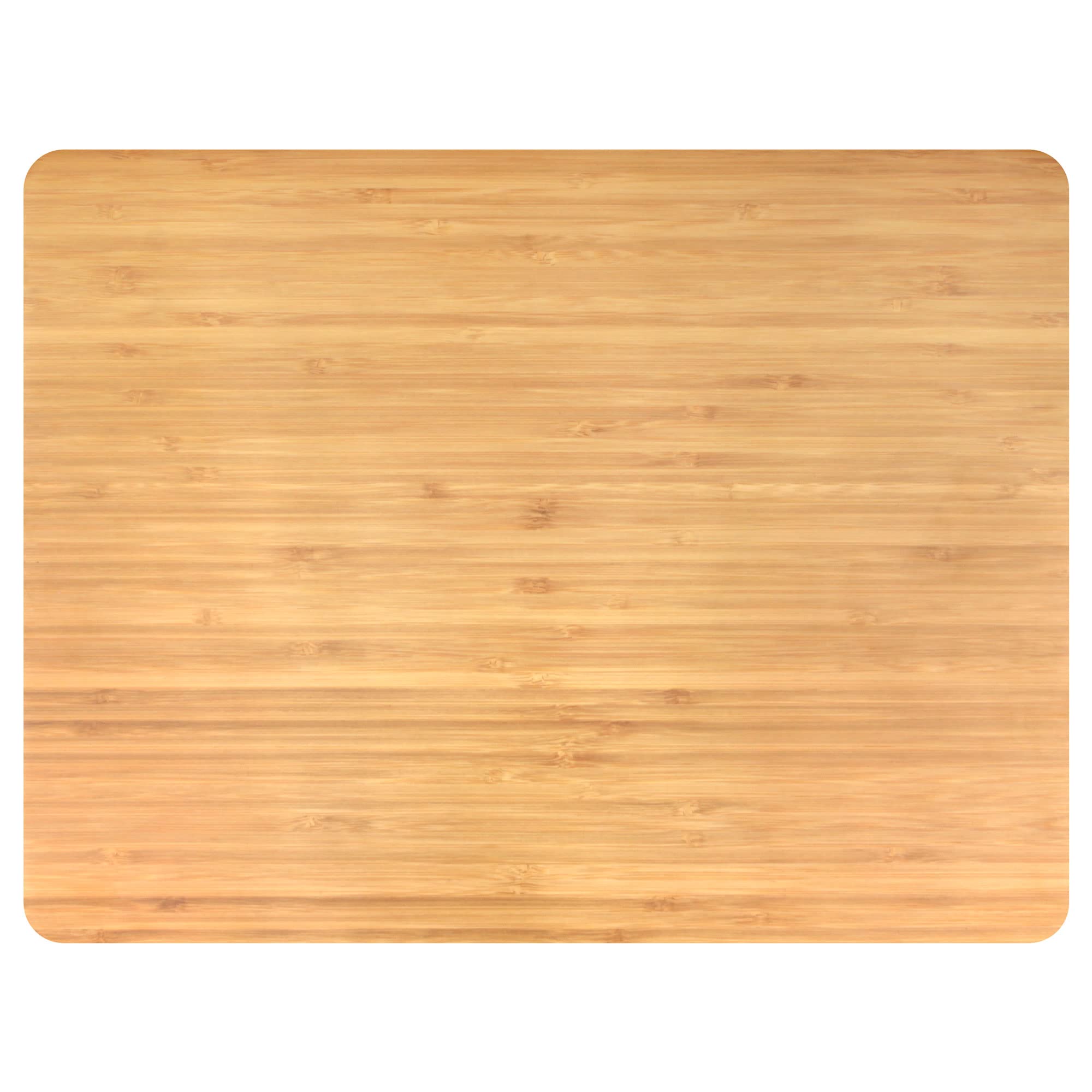 Plateau de service en bambou bio - 43,2 x 33 x 1,9 cm - Bords arrondis - 1 pièce