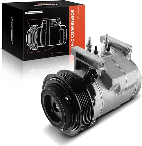 A-Premium Compresor de aire acondicionado con embrague compatible con Dodge Durango 3.6L 2012-2015, solo con AC trasero