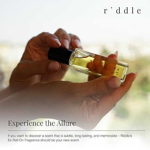 Miniatura 4 de Riddle Ex Perfume Roll-On fabricado en Estados Unidos  Fragancia premium de Rollerball para mujeres con cardamomo, sándalo, rosa y almizcle  Larga