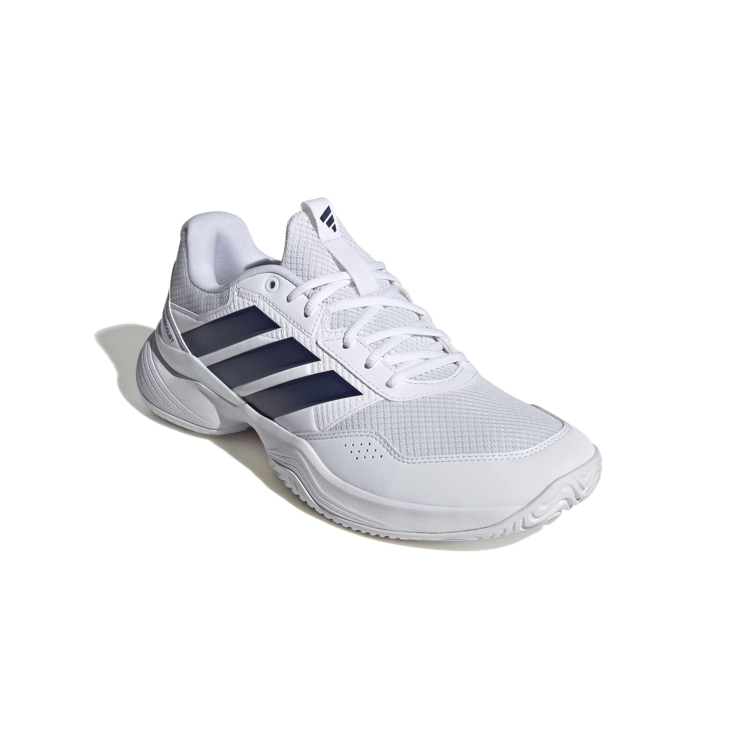 adidas Mezczyzni Gamecourt 3 Tennis Shoes, ftwr white/dark blue/core black, 42 2/3 EU