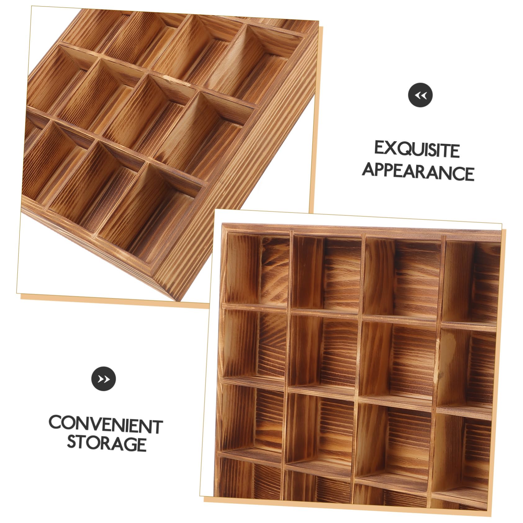 Organizador de Calcetines y Lencería de Madera 20 Compartimentos