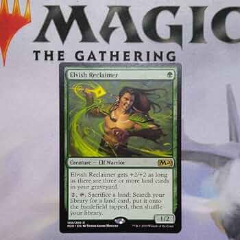 【エルフの開墾者】【Elvish Reclaimer】【M20版foil】セット Foil】《エルフの開墾者/Elvish Reclaimer》[M20] 緑R | 日本