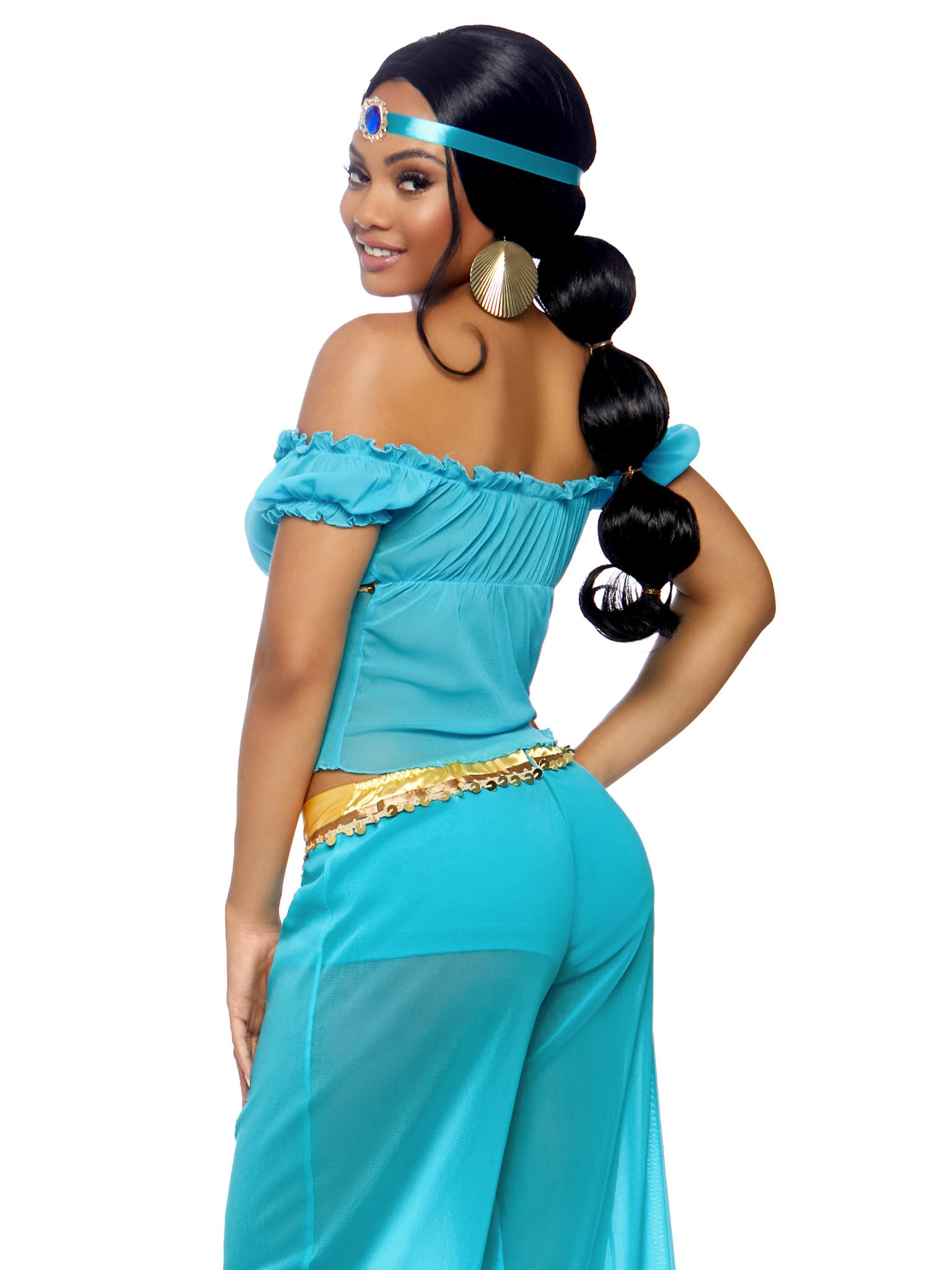 LEG AVENUE 83857 – Arabian Beauty kostium, rozmiar S, turkusowy