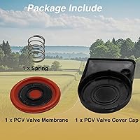 Vista 3 de FUSCH Tapa de la Válvula PCV con Membrana de Cobertura de Balancín, Kit de Reparación de Sellado de la Membrana de Válvula PCV Compatible con MINI