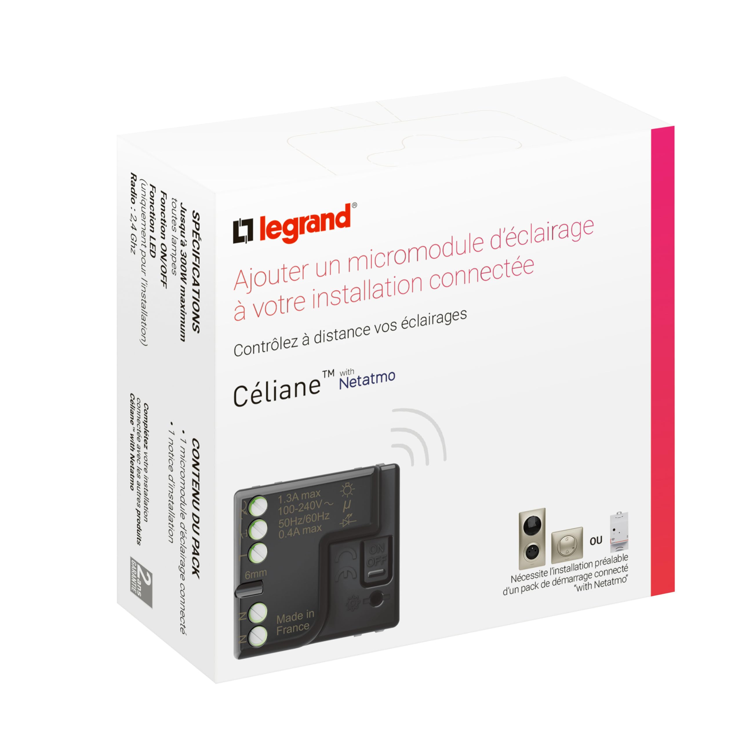 Netatmo Micromodule Pour Éclairage Connecté 300W Avec Neutre