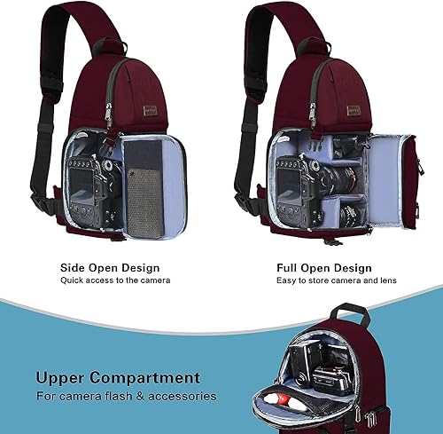 Miniatura 2 de MOSISO - Mochila para cámara con soporte para tripié e inserciones modulares extraíbles, mochila a prueba de golpes, impermeable