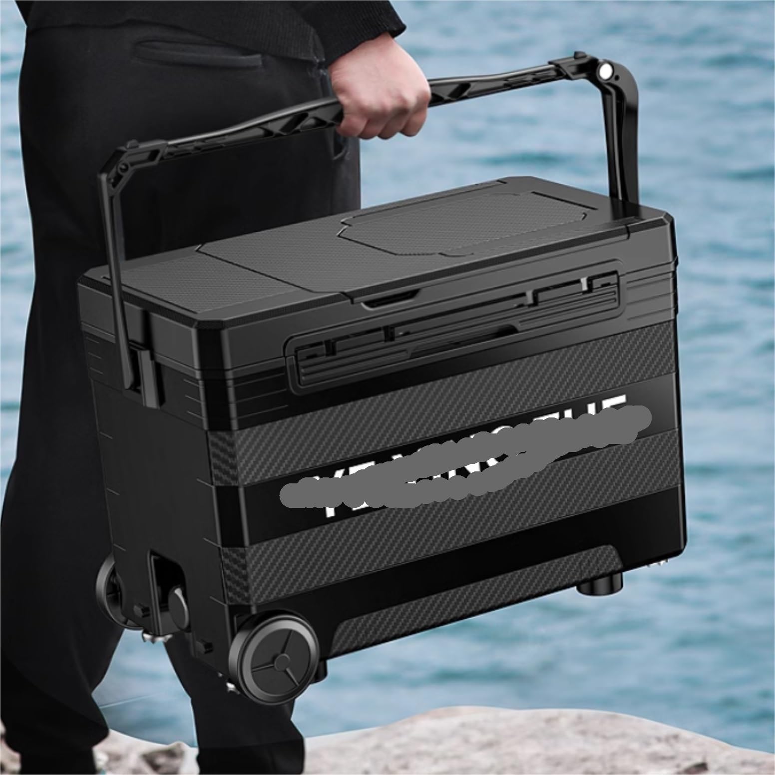 Caja de Aparejos de Pesca, Caja de Aparejos de Pesca, Asiento de Pesca, Caja de Aparejos, Silla de Pesca multifunción, Caja Seca de Pesca con Respaldo y Correa for el Hombro, Caja de Aparejos