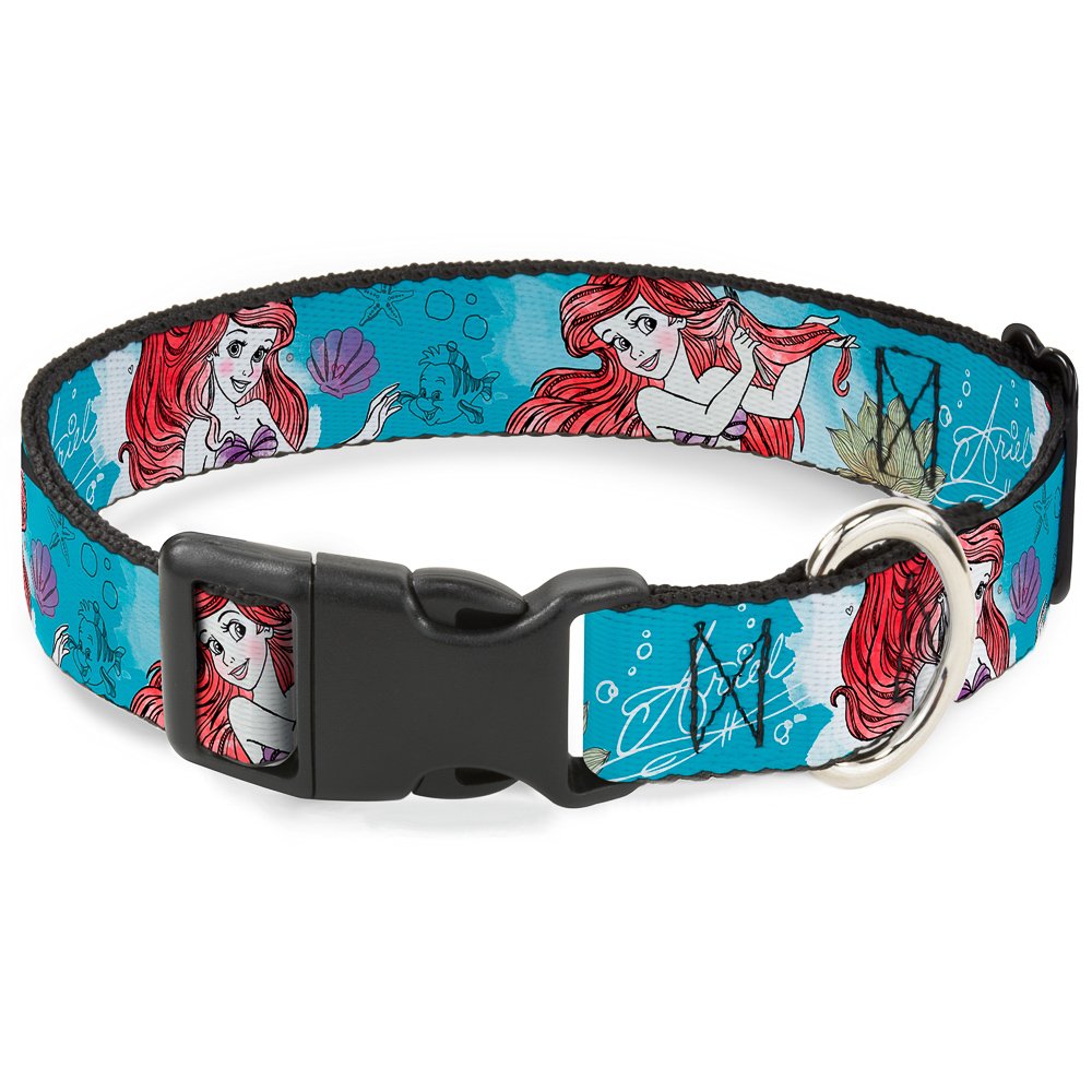 Collar de La Sirenita Buckle-Down para paseos por la playa y el parque con tu mascota