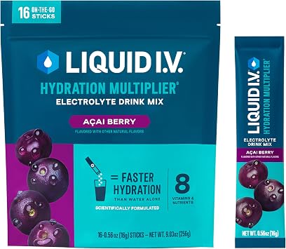 Liquid I.V. Hydration Electrolytes, Acai Berry, 16 Count