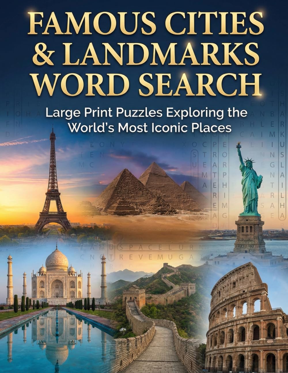 Famous Cities & Landmarks Word Search: Large Print Puzzles Exploring the World’s Most Iconic Places