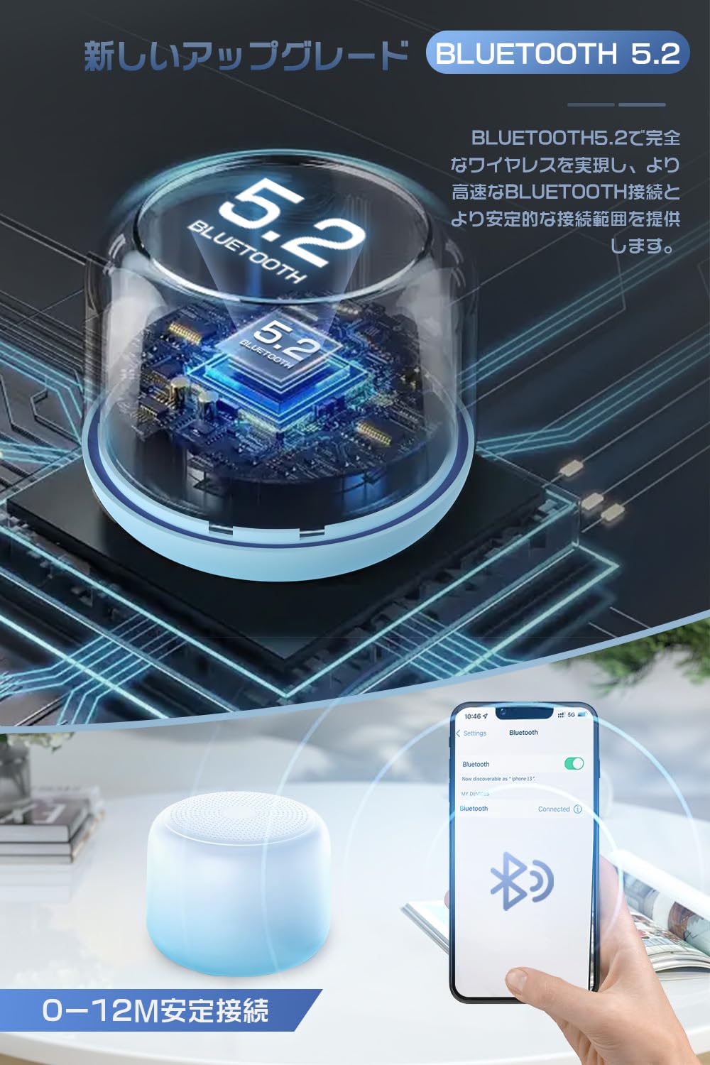 Amazon.co.jp: 【新登場】 bluetooth5.2 スピーカー 重低音＆大音量