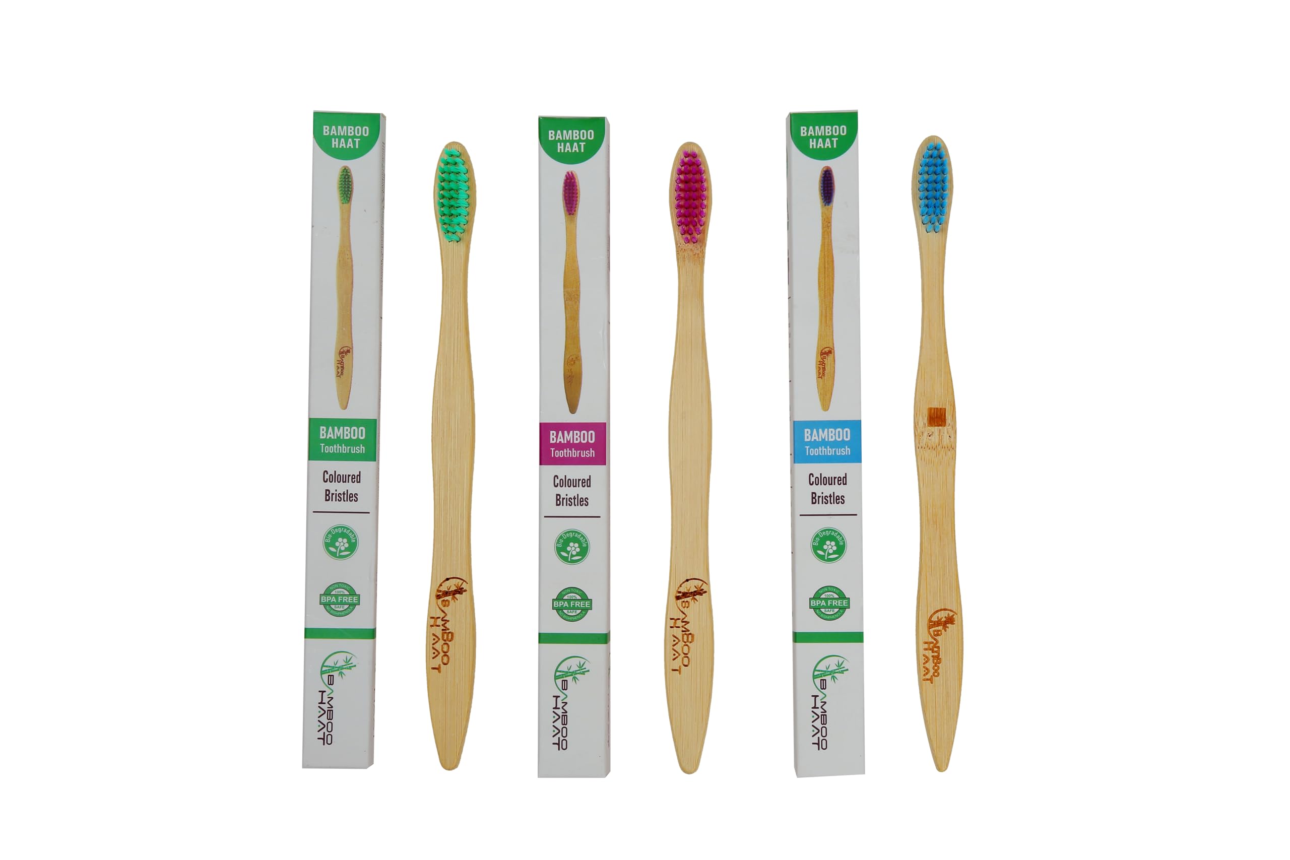 Bamboo Wooden Toothbrush for Adult Women & Men | Rainbow Bristles for Kids, Plastic-Free, Vegan, BPA Free & Anti-Bacterial, Eco-friendly Brush (1 Rainbow + 1 Dual + 1 Charcoal) (B0CHRYHF41) Amazon Price History, Amazon Price Tracker