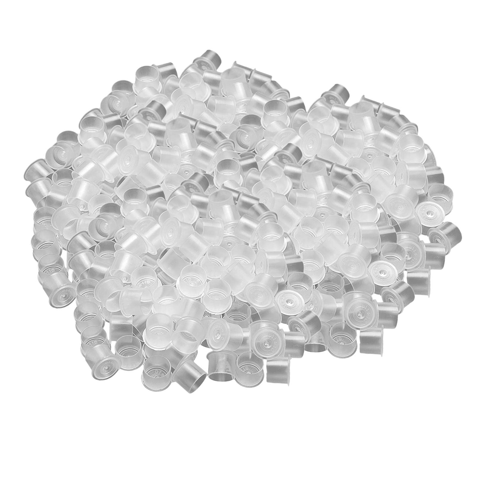 JAZZY PEARLS Plastic Tattoo Ink Cups Cap Free Standing Microblading Supply Tool S 500pcs-image-7
