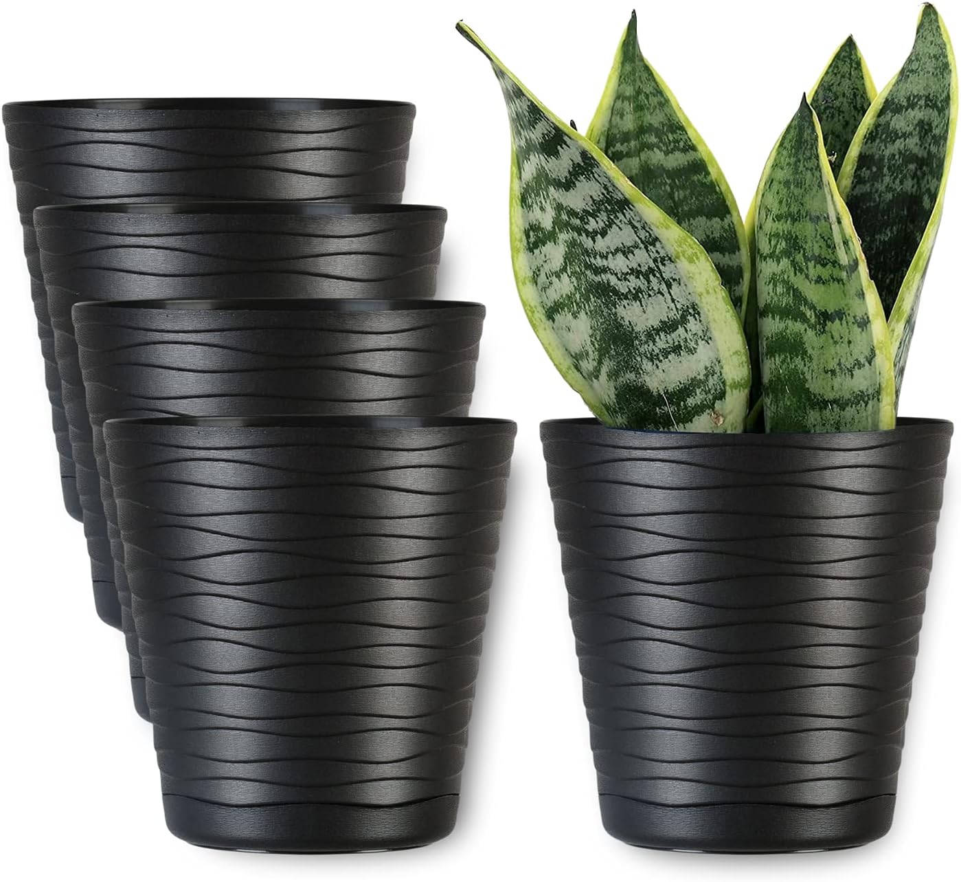 BESPORTBLE 4er Set Aquarium Pflanzenhalter - Schwarze Teichkörbe 12,5x8x5,5cm Mit Haken