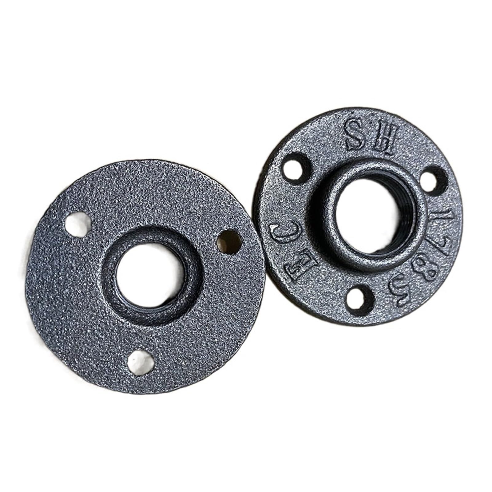 SBTRKT Brida de Hierro Fundido DN20 DN15 Herrajes for Muebles de instalación de tuberías 1/2quot; 3/4" Bridas 10 Piezas (Size : DN20)