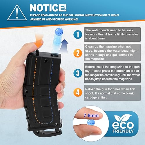 Miniatura 4 de Lanzador de gel automático, lanzador eléctrico con gafas, divertidos juegos de disparos para mayores de 13 años, verde