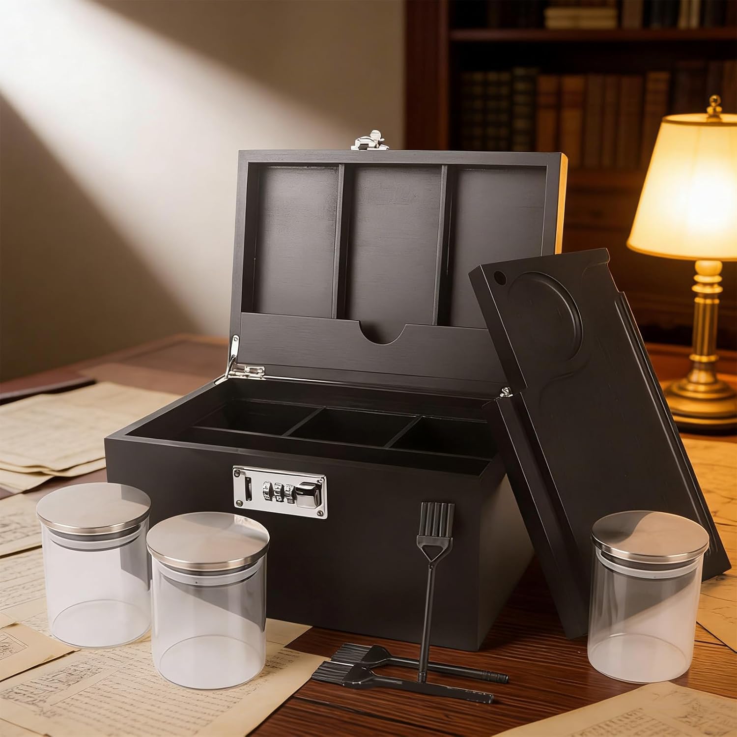 Capacious Green Stalk Safe Large Black for Secure Storage of Valuables and Documents Home and Office Safe