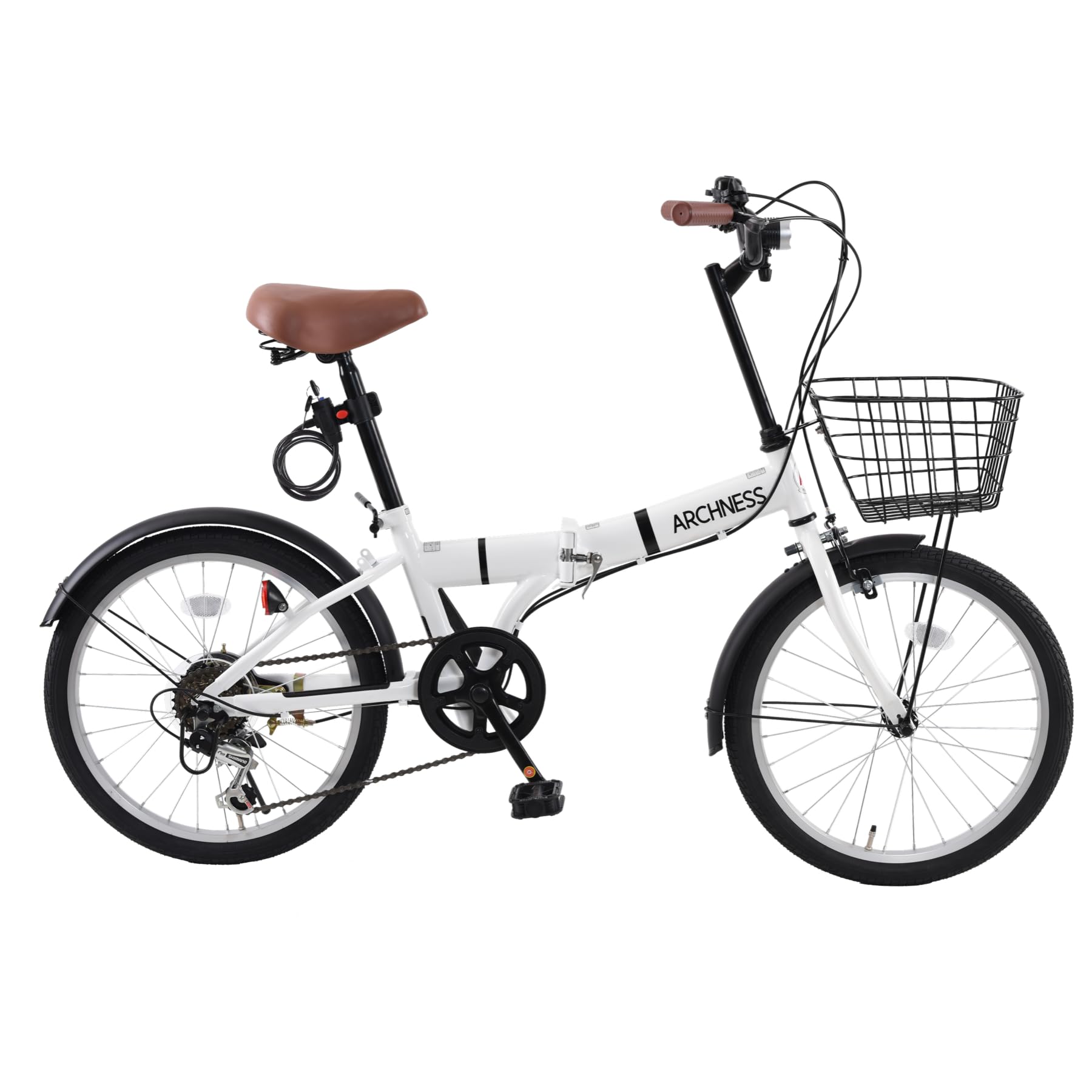 ARCHNESS 206-1B 折りたたみ自転車 20インチ 自転車軽量 6段変…