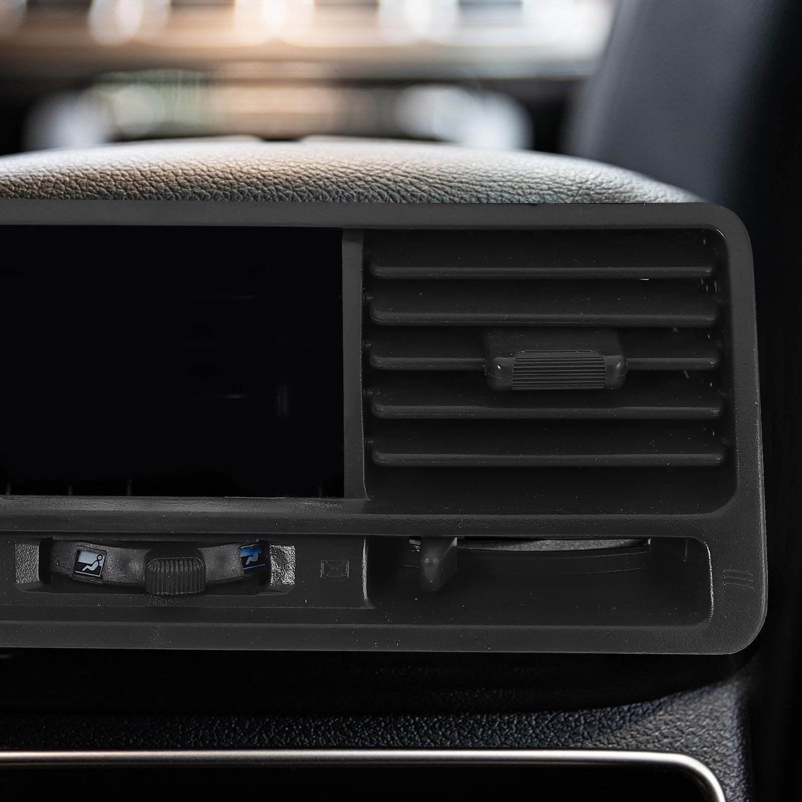 PACKOVE Rejilla de Ventilación durante Fiesta Verano de Abs Negro para Coche Fácil de Instalar y Resistente, Adecuado para Ventilación de Salida de Aire en Tablero