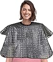 Waterproof unisex-adult Hair Dye Cape,Short Comb-Out Capes for Hair Stylist,Makeup Apron for Hair Color,
