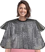 Waterproof unisex-adult Hair Dye Cape,Short Comb-Out Capes for Hair Stylist,Makeup Apron for Hair Color,