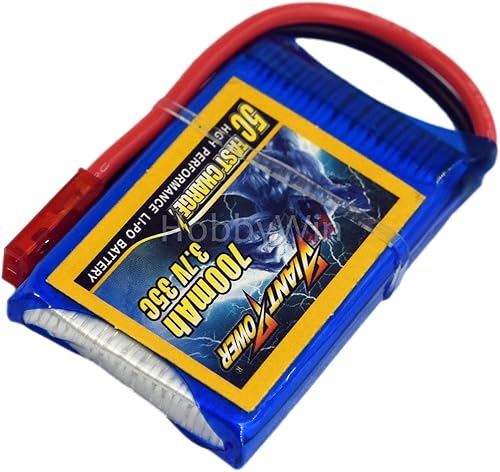 Miniatura 4 de 3.7 V 1S 700 mAh 35C LiPo batería JST Plug para Mini RC Avión Helicóptero Quadcopter