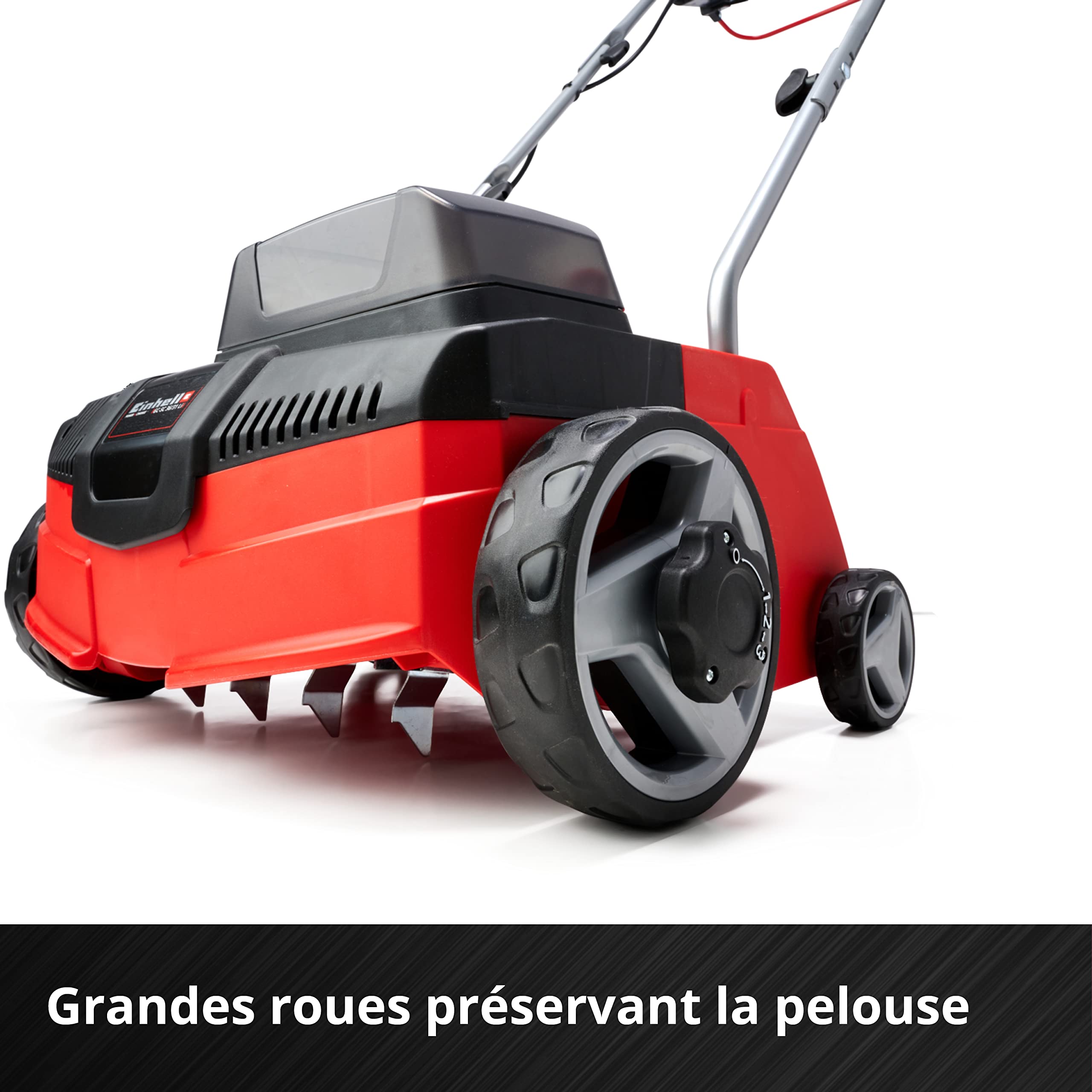 Einhell Scarificateur sans fil GC-SC 36/31 Li-Solo Power X-Change (lithium-ion, outil combiné 3 en 1, moteur en série, rouleau de scarification sur roulement à billes, sans batterie et sans chargeur)