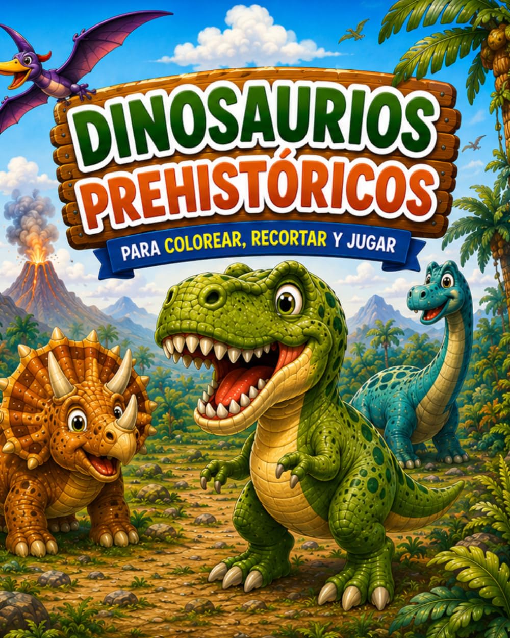 Dinosaurios Prehistóricos: Para Colorear, Recortar y Jugar (Star Kids Editorial - Colección Pinta, Recorta y Juega)