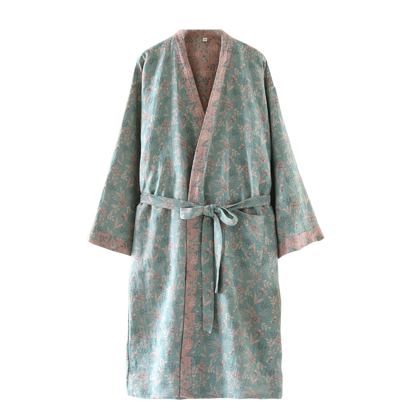 Vestaglia da notte tradizionale Hanfu in garza di cotone, camicia da notte da donna, vestaglia kimono, abito post-partum per allattamento