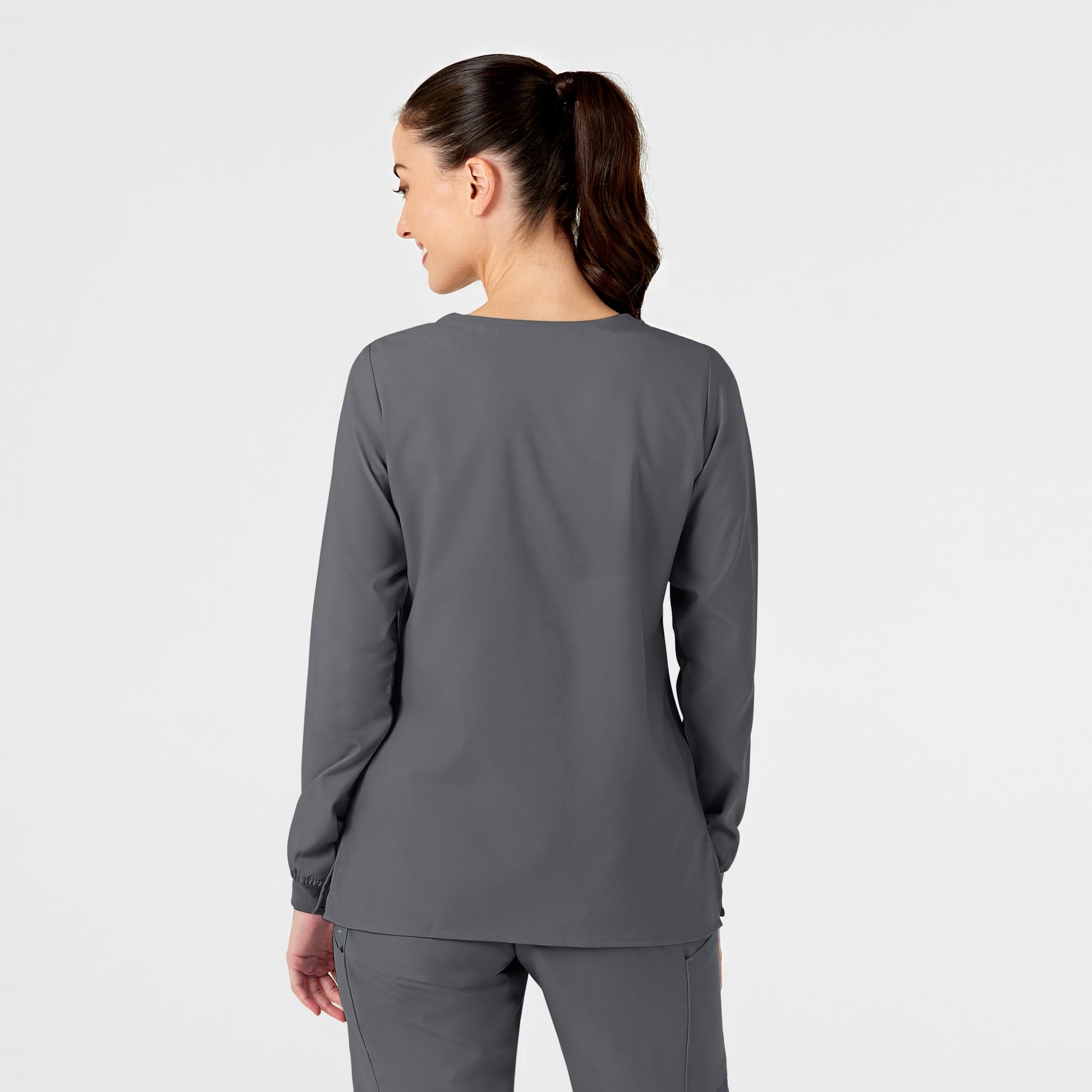 WonderWink Crew Neck Warm Up Jacket Giacca Sportiva Donna (Pacco da 1)