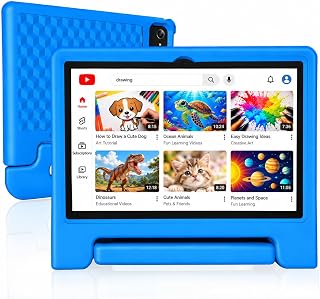 JREN Android Tablet 10.1 Inch 64GB｜Octa-core｜WiFi ｜Bluetooth｜Tabletas Blue for Teens Adult Senior