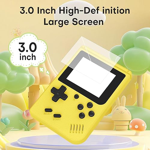 Miniatura 4 de Consola de juegos portátil retro, consola de juegos retro con pantalla IPS de 3.0 pulgadas, consola de juegos retro clásica 400 integrada, batería