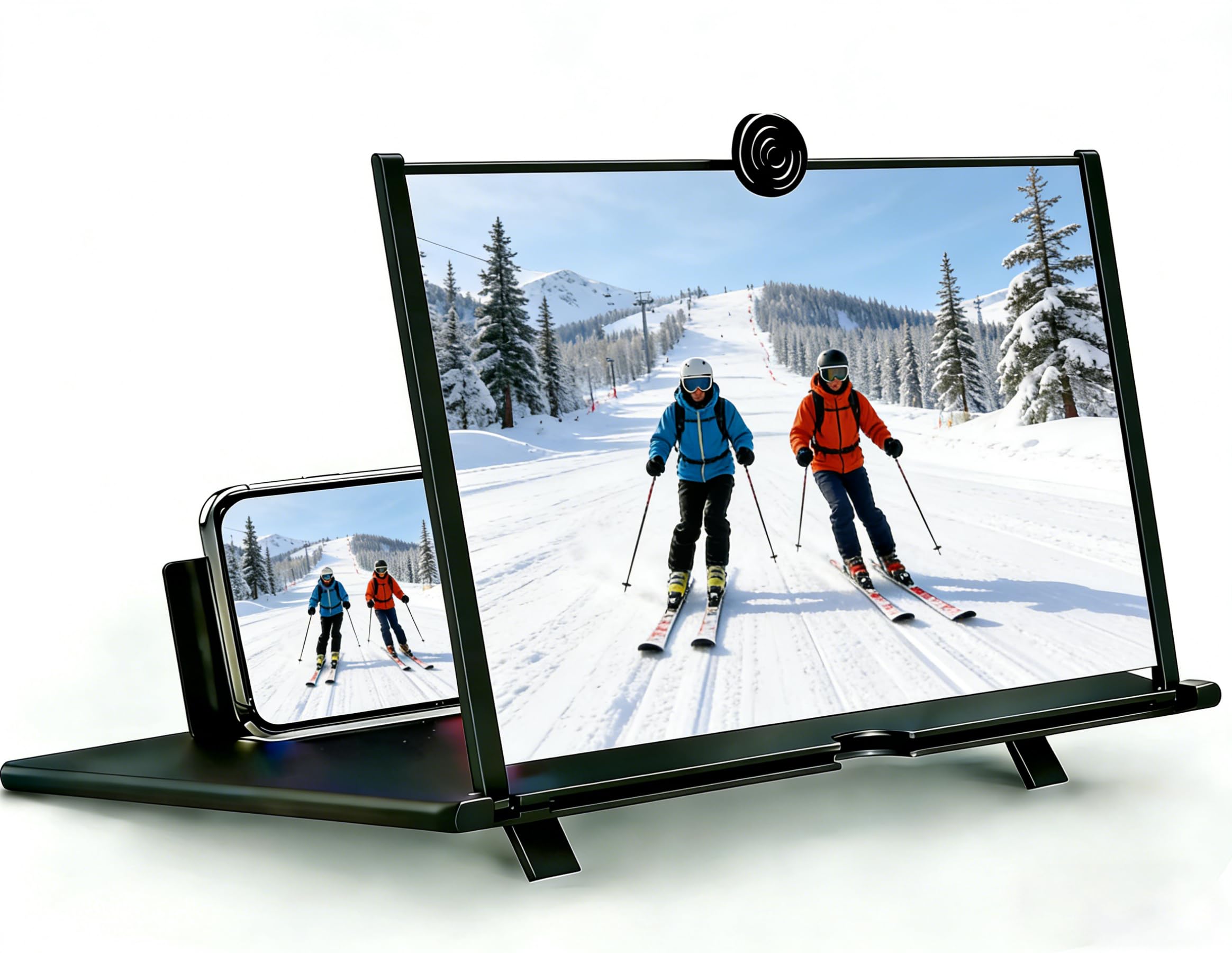 Proyector de pantalla para teléfono móvil con amplificador HD 3D