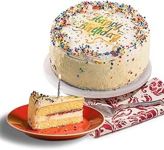 David's Vanilla Raspberry Birthday Cake
