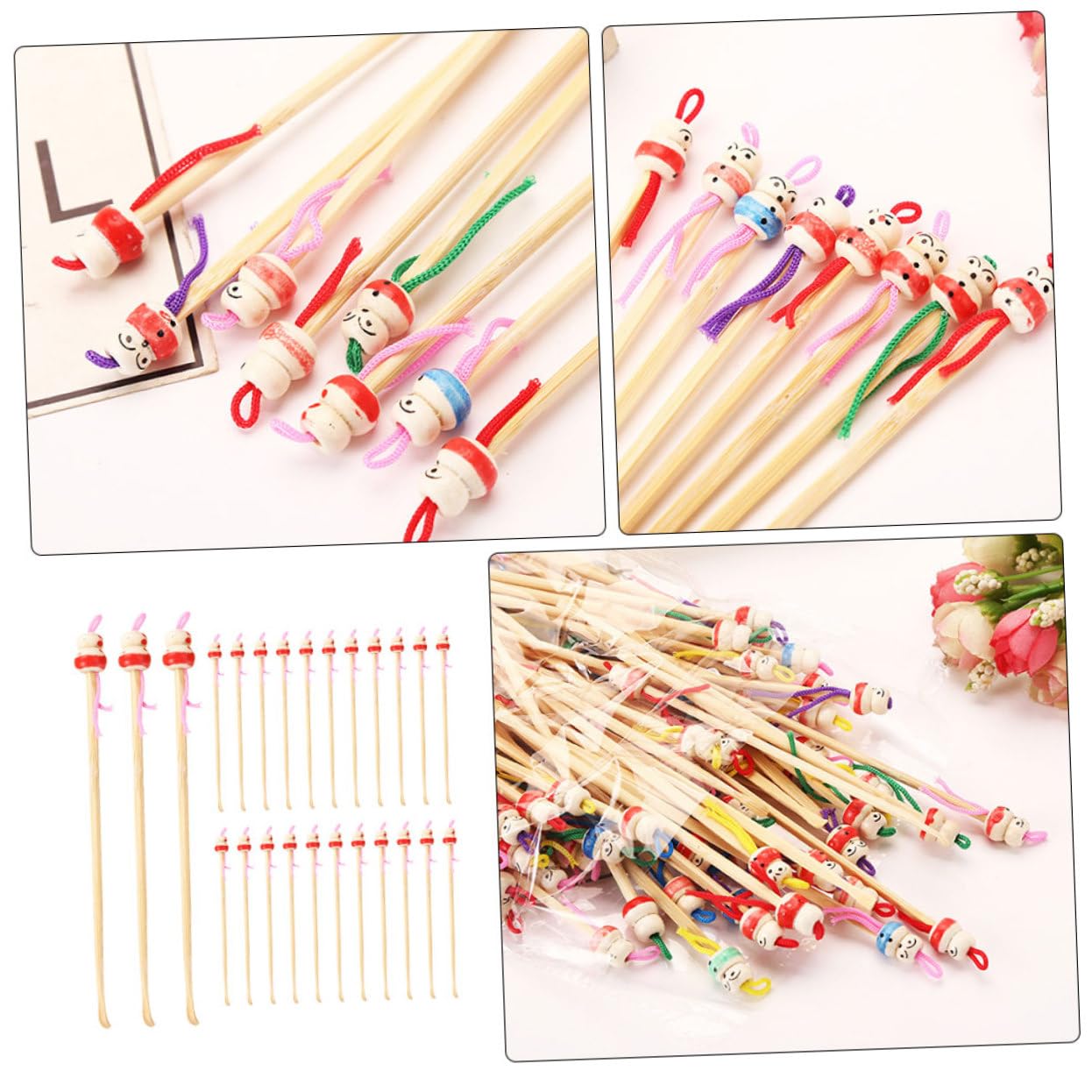 500piezas Cucharas De Cera Para Oídos De Colgantes De Limpieza De Cerumen Utensilios Color Aleatorio