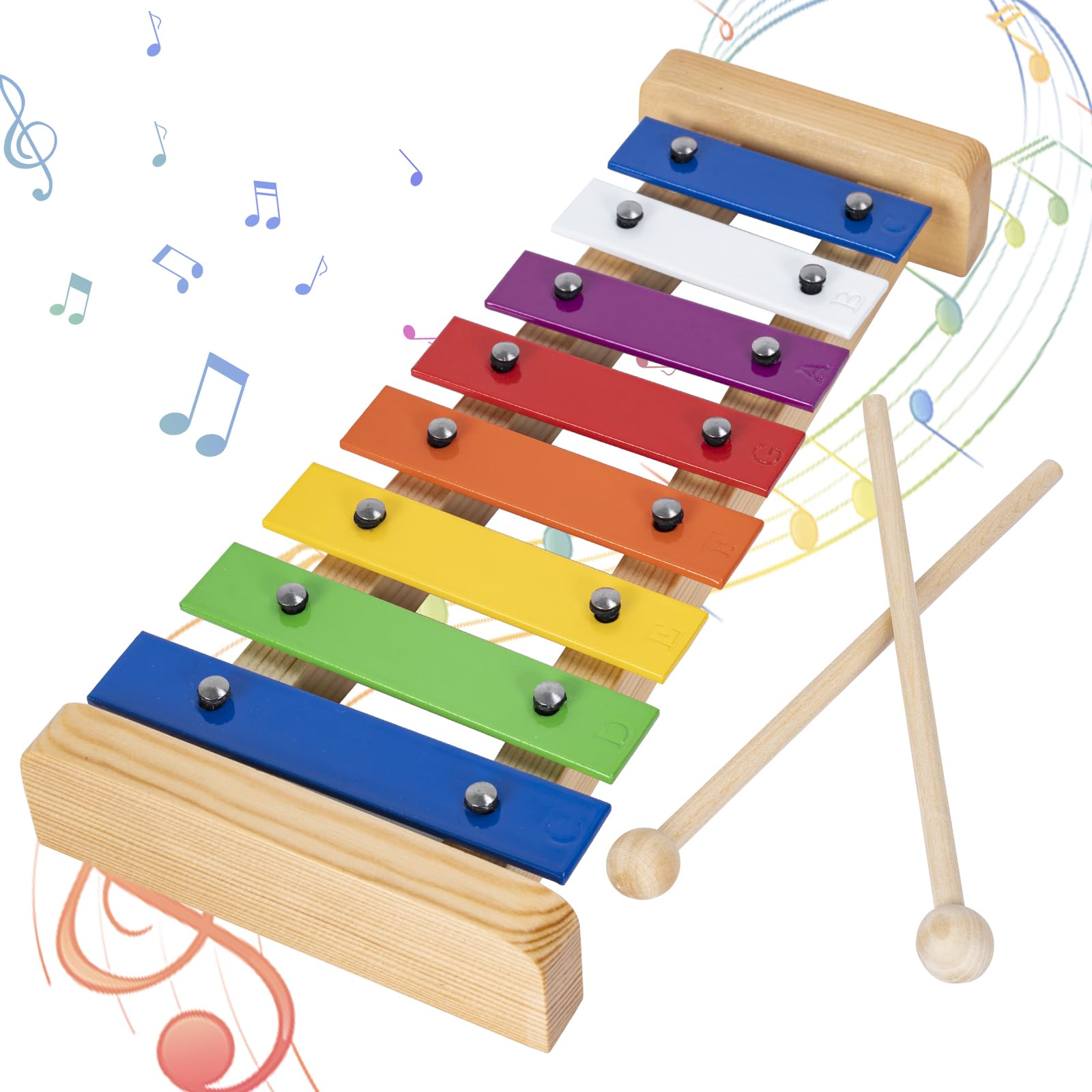 Amazon.co.jp: Rxakudedo 鉄琴 カラフル ミュージカル教材 マレット