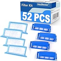 Medihealer 52-Pack CPAP Filters for DreamStation - Reusable Foam Pollen & Ultra-Fine Assembly Kit, Hypoallergenic Replacement