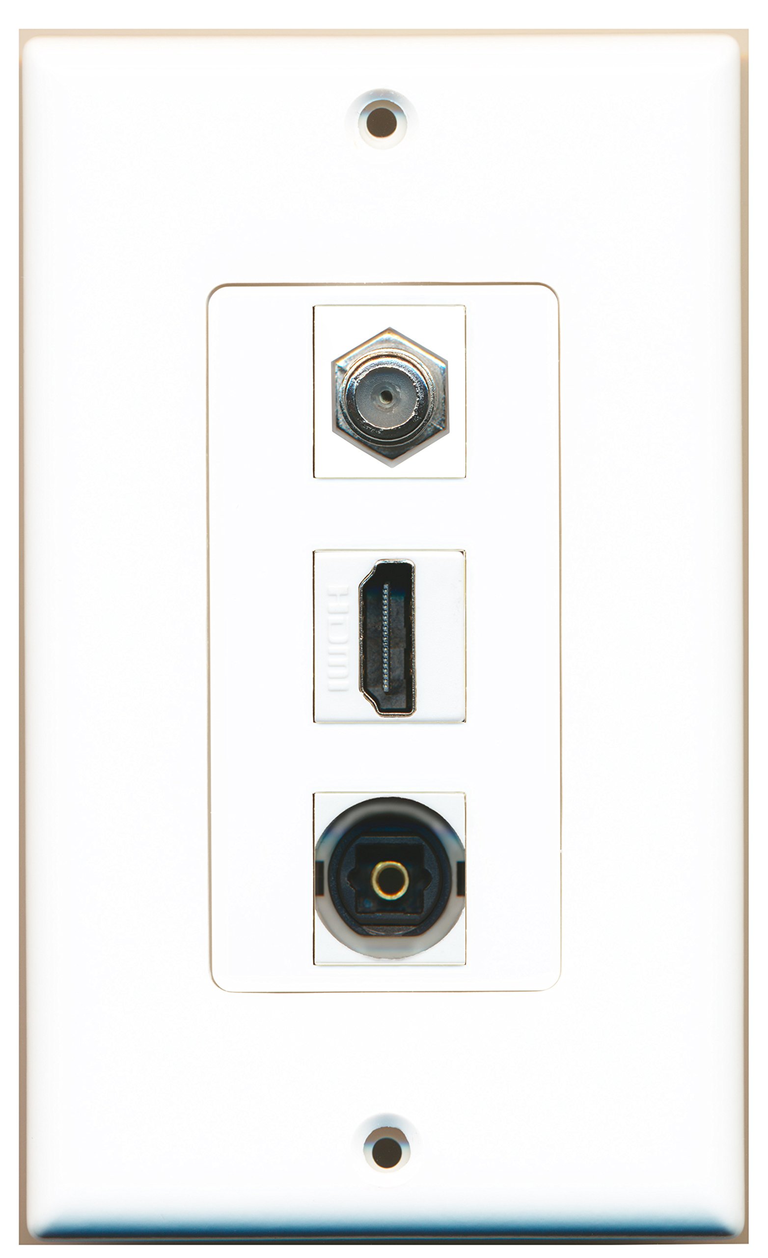 Riteav – 1 porte HDMI 1 RCA giallo 1 cavo coassiale tv- F
