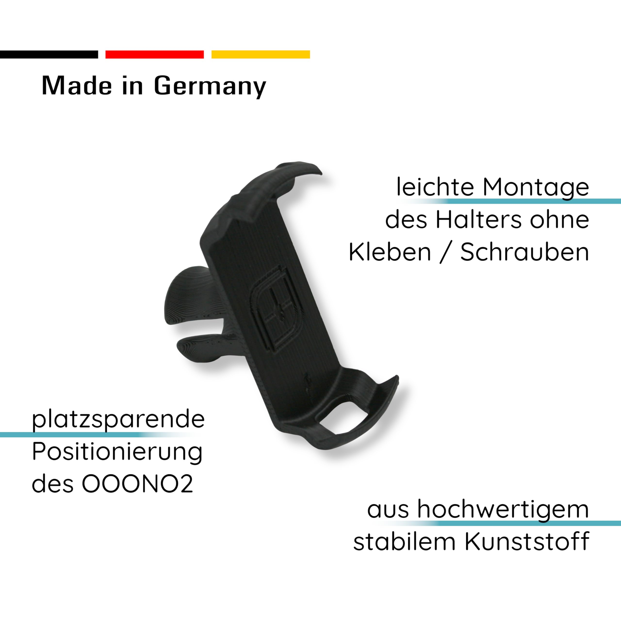Zigarettenanzünder Halterung passend für OOONO CO-Driver NO2 KFZ 12V Steckdose Armaturenbrett Mittelkonsole Blitzerwarner Zubehör