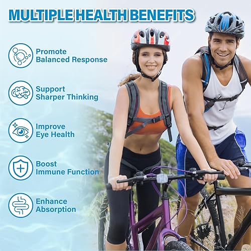 Miniatura 5 de Gomitas veganas Omega 3 de 1100 mg + cúrcuma - Suplemento de aceite de alage Omega 3 para adultos con DHA 640 mg y EPA 320 mg - Plus MSM