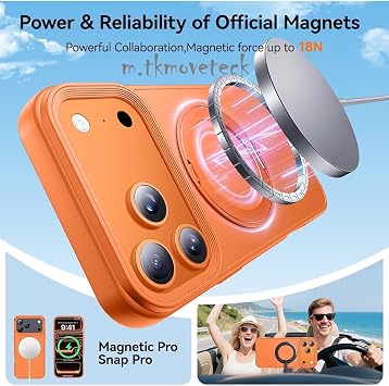 CONSTRAIN - iPhone 17 Pro Max ile uyumlu Kılıf Magsafe ile uyumlu Halkalı 360 Dönebilen Yüzüklü Standlı Armour Mat Mıknatıslı Kapak