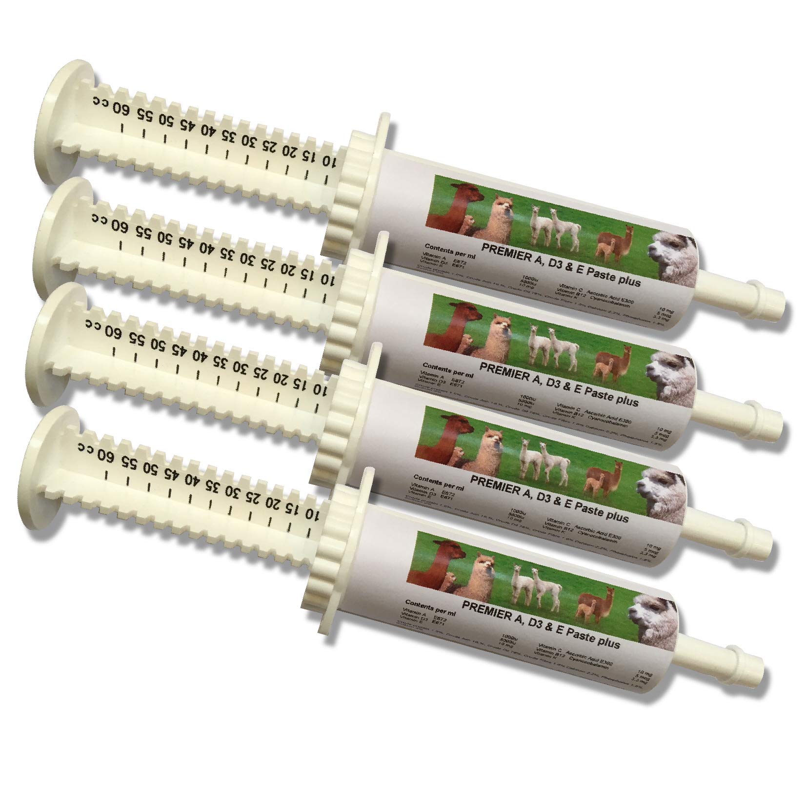 Premier Vitamin ADE&B12 Plus - 50ml *Special 4 x Tubes* - for Alpaca and Llama