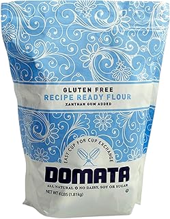 Domata Gluten Free Flour, 4 lb – All Purpose Non-Gluten Flour – Cup for ...
