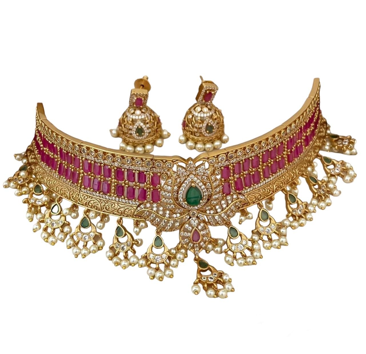 See full amazon price history chart for Griiham Gold Plated Cubic Zerconia Choker Necklace Jewellery set for women and girls Griiham Gold Plated Cubic Zerconia Choker Necklace Jewellery set for women and girls (B0CRV7891T) Amazon Price History, Amazon Price Tracker