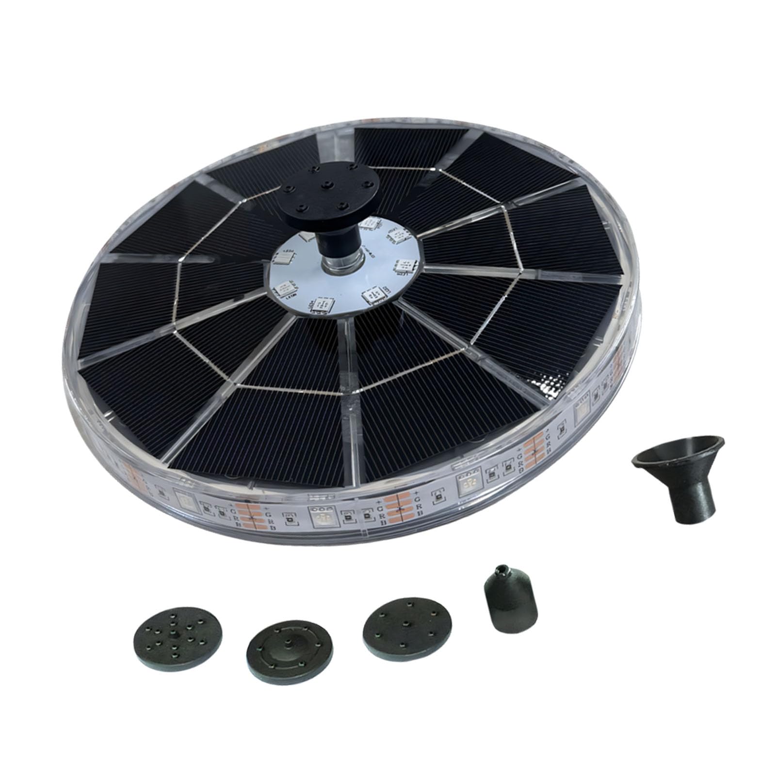 Kalttoy Solar Power Fountain Floating Bird Bath for Garden with Automatic Water Circulation Systems and Design Solar Bird Bath Fountain Pumps