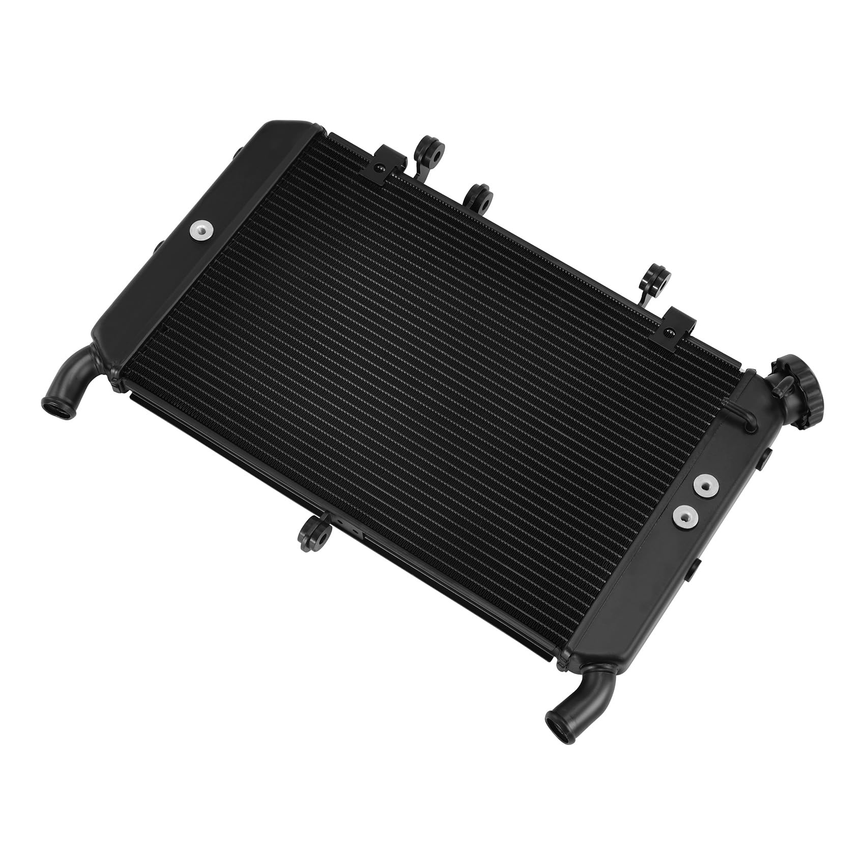 XNT MOTOR - Radiatore moto in alluminio per Yamaha MT-09, FZ09, FJ09, XSR900, TRACER 900 GT, sistema di raffreddamento ad alte prestazioni, anno di costruzione 2014-2021, nero