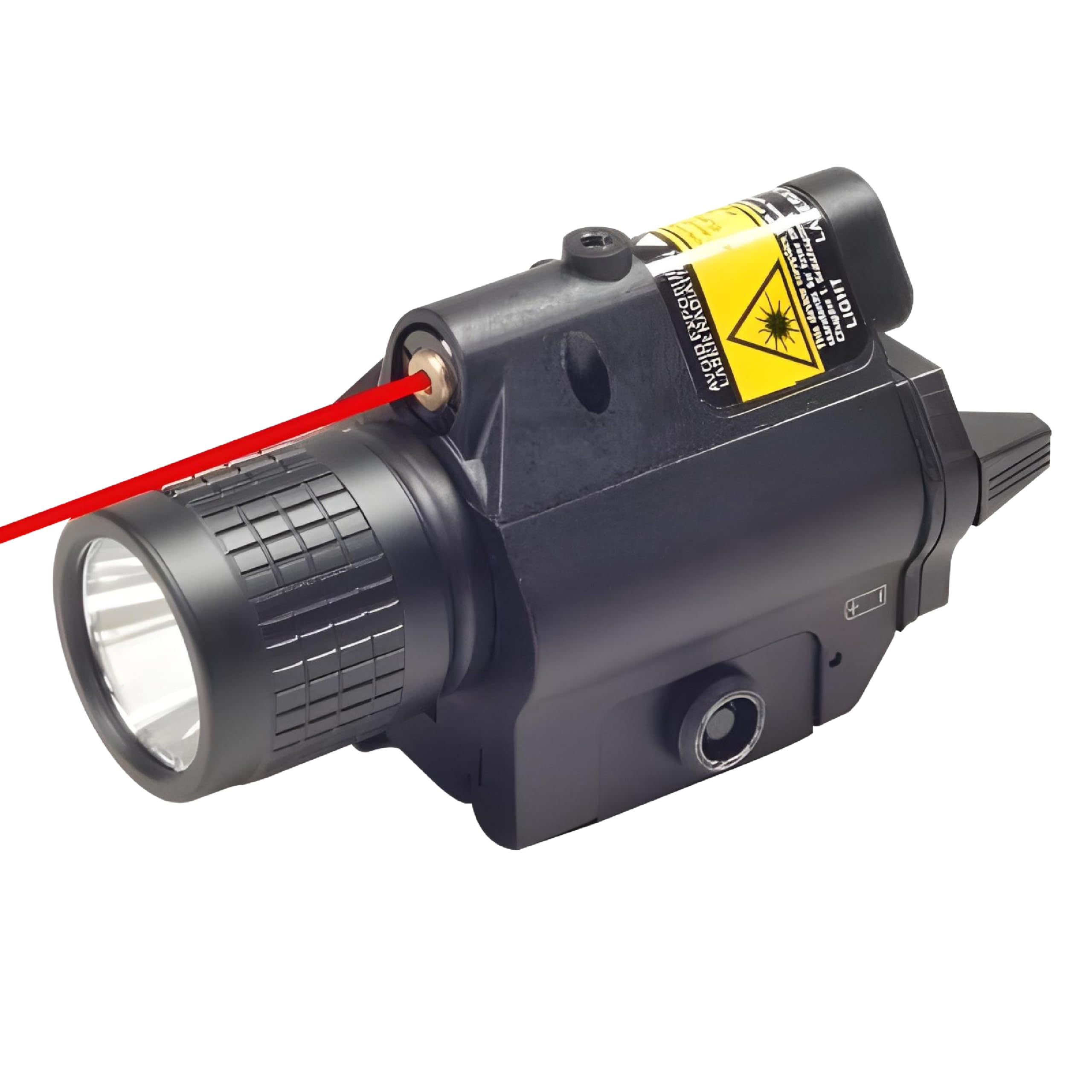 Ade Advanced Optics Tactical Compact Rail Mounted Red Laser Sight – 200 Lumen LED Flashlight Combo – Subcompact Picatinny Rail Accessory for Quick Target Acquisition