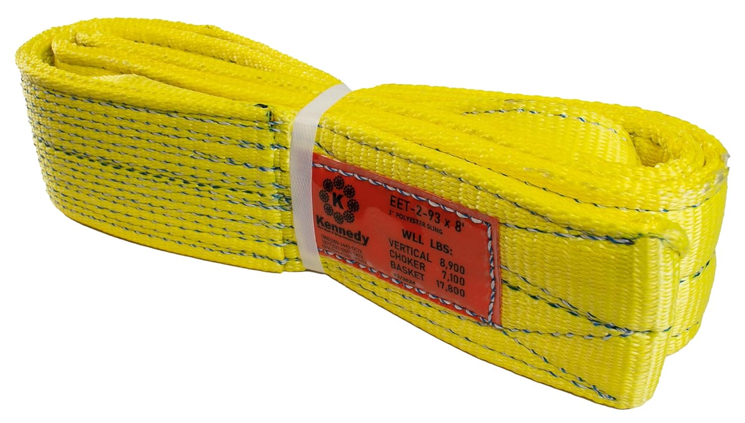 Kennedy Wire Rope & Sling Company 3inches x 8' 2Ply Twist